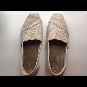 Toms classic shoes - pale blush and ivory